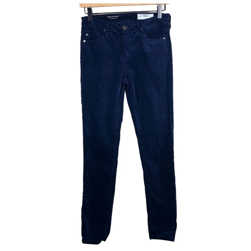 Anthropologie AG Adriano Goldschmied Stevie Ankle Slim Straight Velvet Jean 25